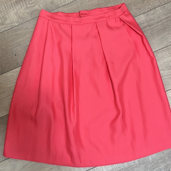 Asos Midi Hot Pink Pleated Skirt Size 10 - Picture 5 of 12